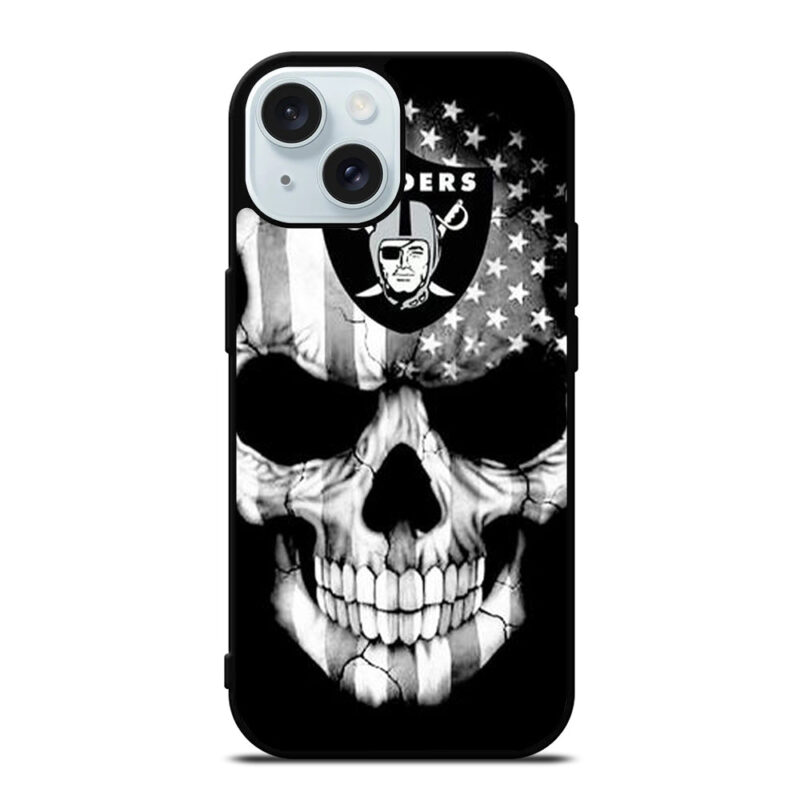 LAS VEGAS RAIDERS SKULL LOGO iPhone 15 Case Cover