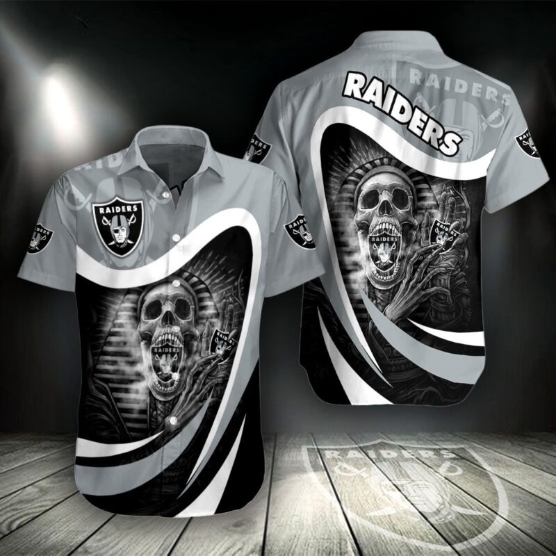 Las Vegas Raiders Skull Shirt - Gifts For Mens - Raidersfanworld.com