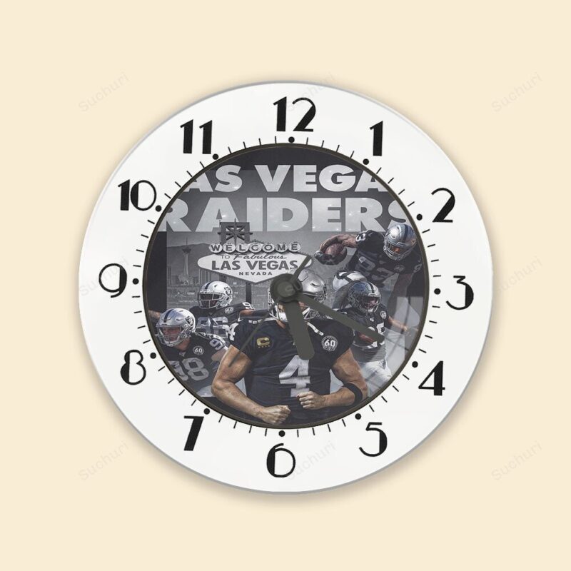 Las Vegas Raiders Team Art Alarm Clock