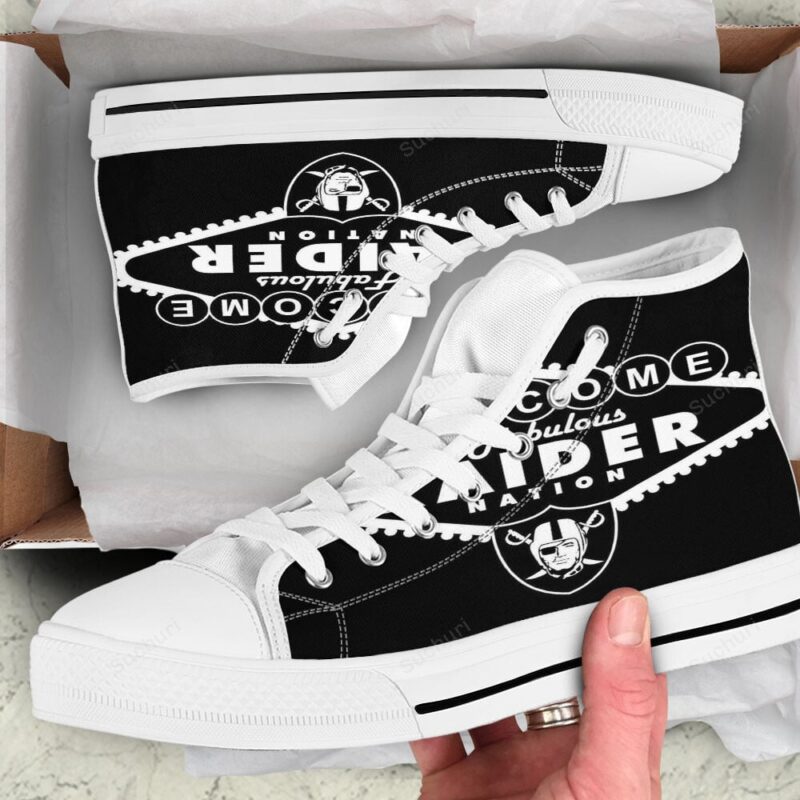 Las Vegas Raiders Welcome To Fabulous Nation High Top Shoes