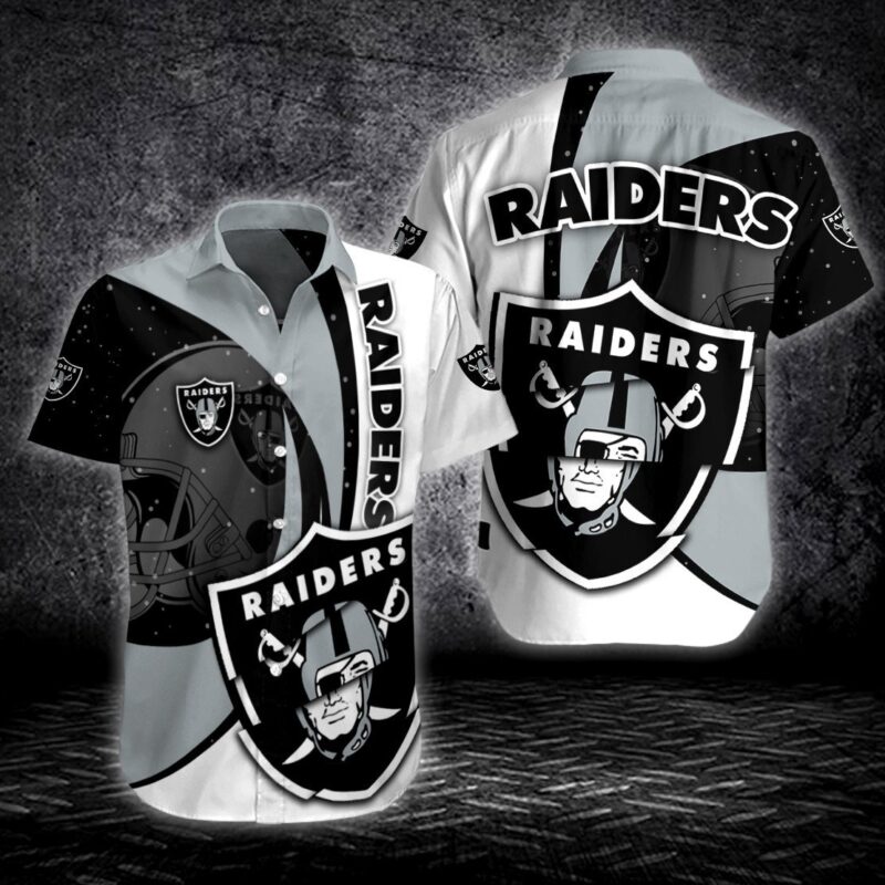 Men Las Vegas Raiders Button Shirt 3D Print - Raidersfanworld.com
