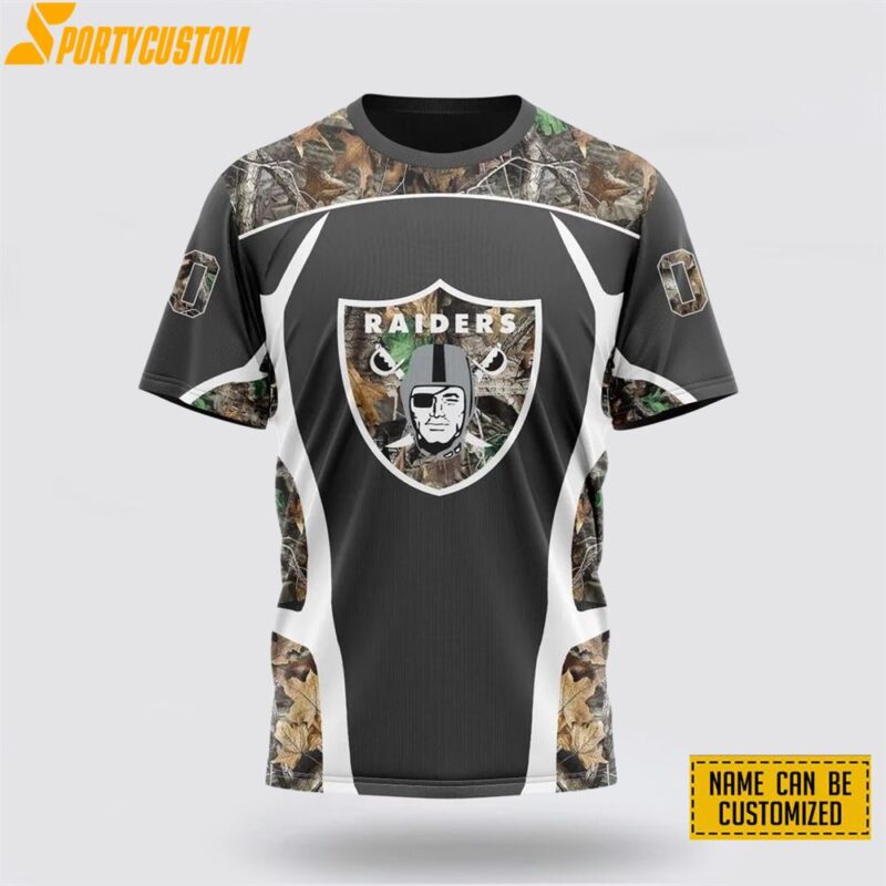 NFL Las Vegas Raiders All Over Print 3D T Shirt Custom Name And Number Shirts