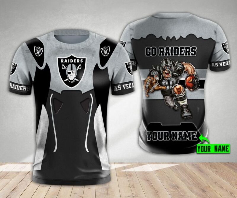NFL Las Vegas Raiders Men Women Tshirt 3D Print Custom New - Raidersfanworld.com