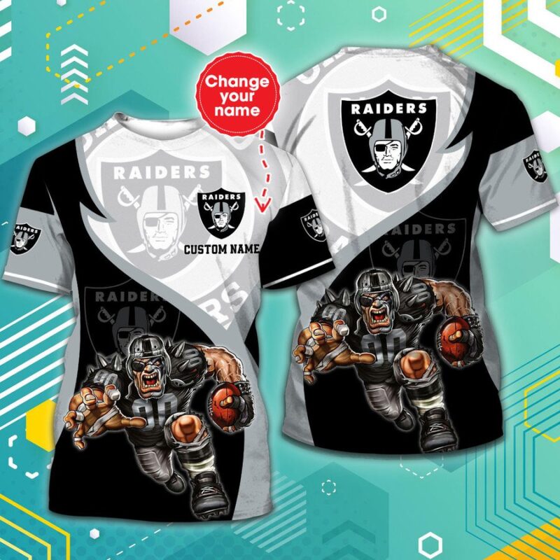 NFL Las Vegas Raiders Men Women Tshirt 3D Print New - Raidersfanworld.com