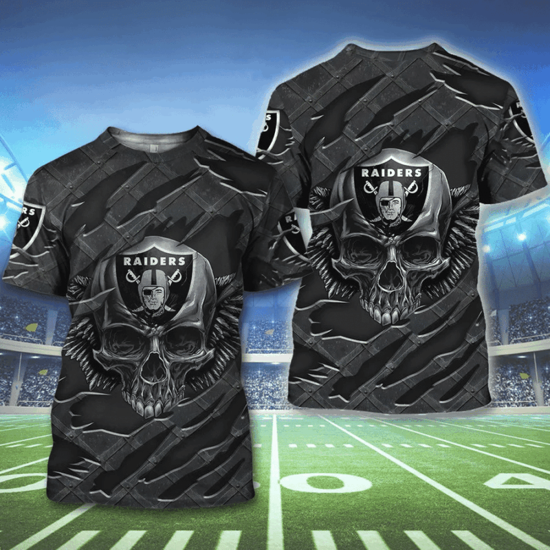 NFL Las Vegas Raiders Men Women Tshirt Custom 3D Print - Raidersfanworld.com