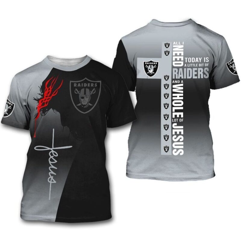 NFL Las Vegas Raiders NFL Tshirt 3D Print Hot Trends - Raidersfanworld.com