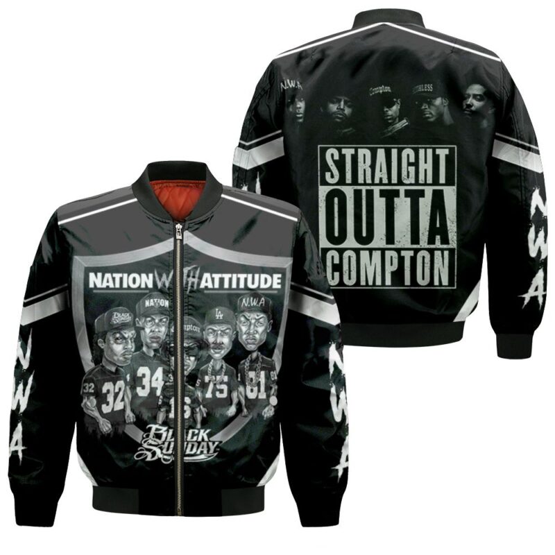 N.W.A. Oakland Raiders Collapse Bomber Jacket - Raidersfanworld.com