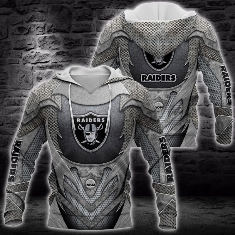 Oakland Raiders NFL Custom Hoodie Zip Sweater Tshirt 3D - Raidersfanworld.com