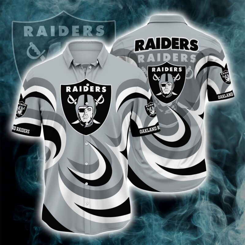 Oakland Raiders NFL Hawaiian Shirt Men 3D Clothing - Raidersfanworld.com