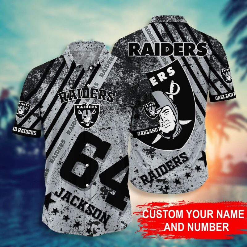 Oakland Raiders NFL Personalized Hawaii Shirt - Raidersfanworld.com