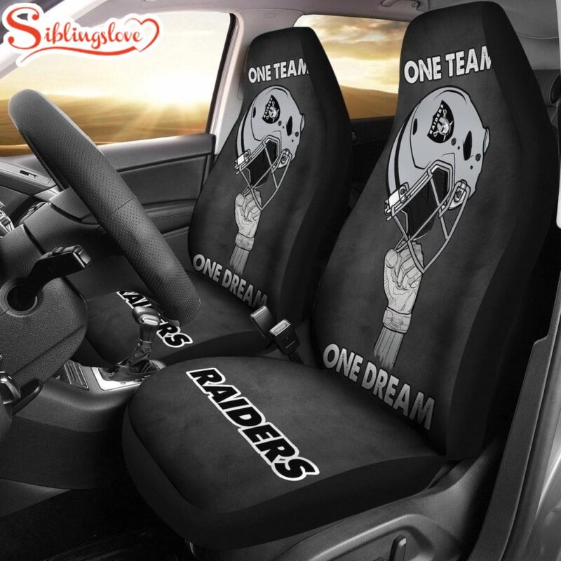 One Team One Dream Raiders Football Team Car Seat Covers - Siblinglove