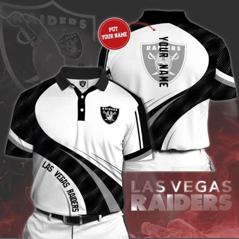 Personalized Las Vegas Raiders Men Polo Shirt - Raidersfanworld.com