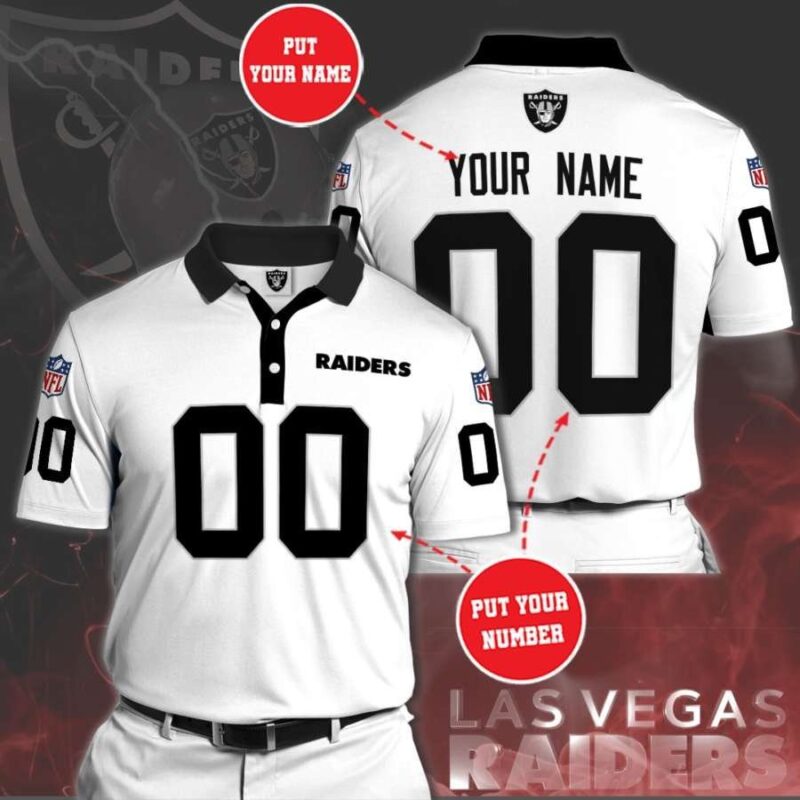 Personalized Las Vegas Raiders No121 Polo Shirt - Raidersfanworld.com
