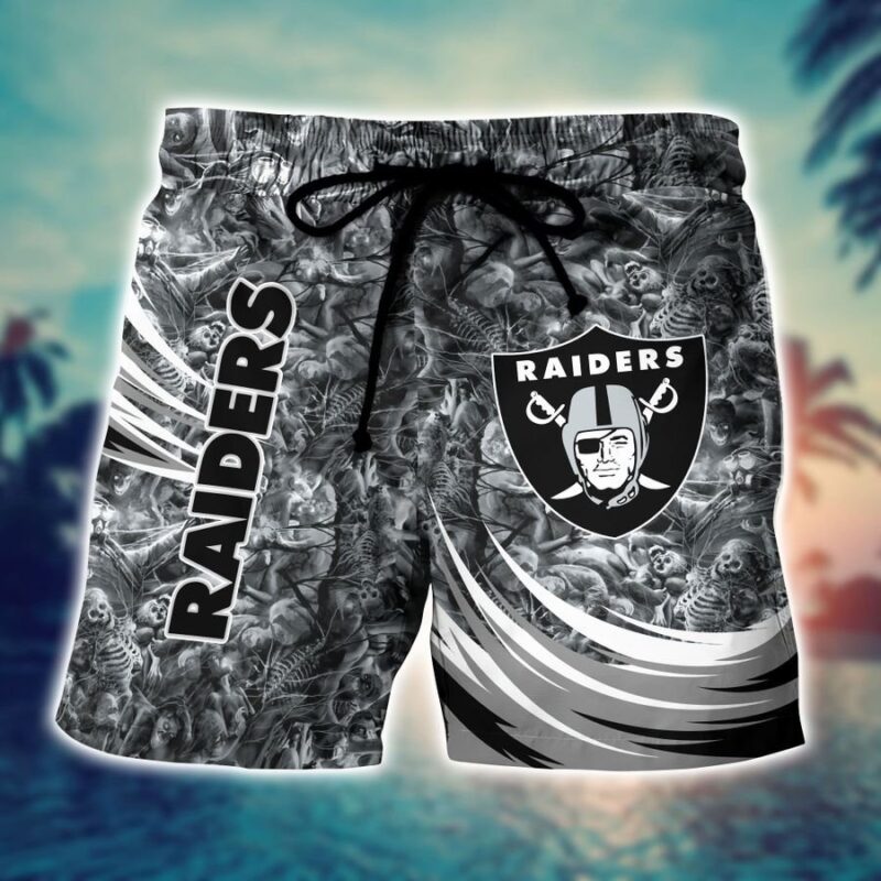Raiders beach shorts sport for men style - Raidersfanworld.com