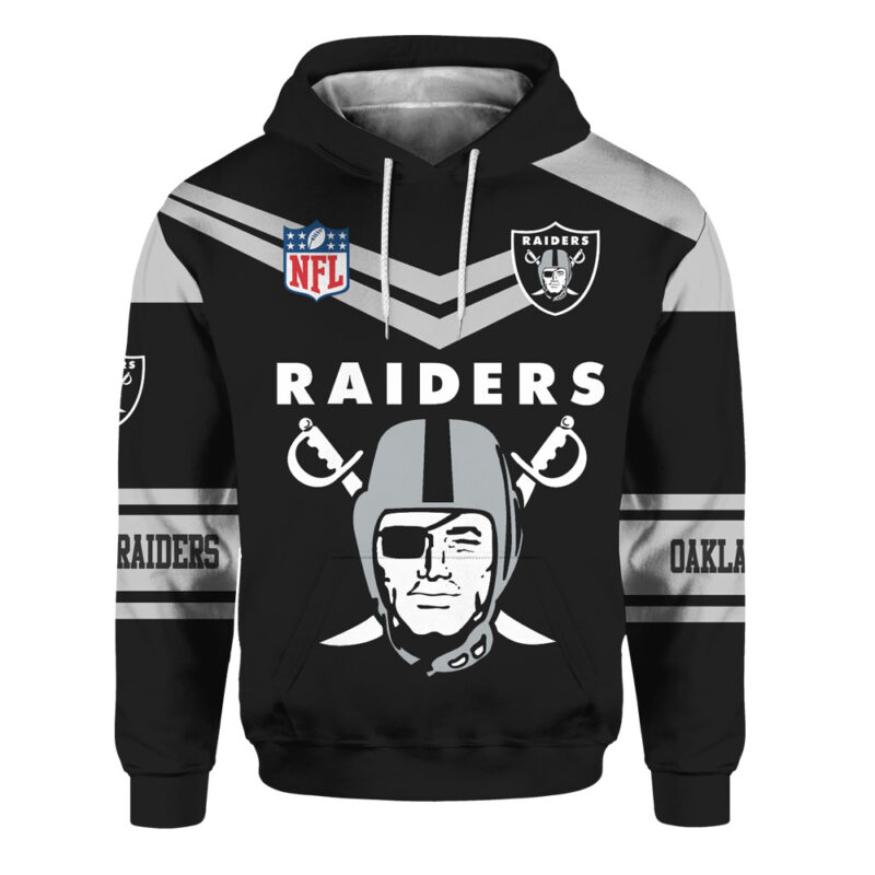 Raiders hoodie cute long sleeve cheap sweatshirt for men - Raidersfanworld.com