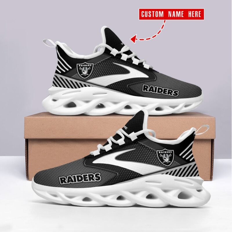 Raiders Personalized Sport Running Sneaker - Raidersfanworld.com