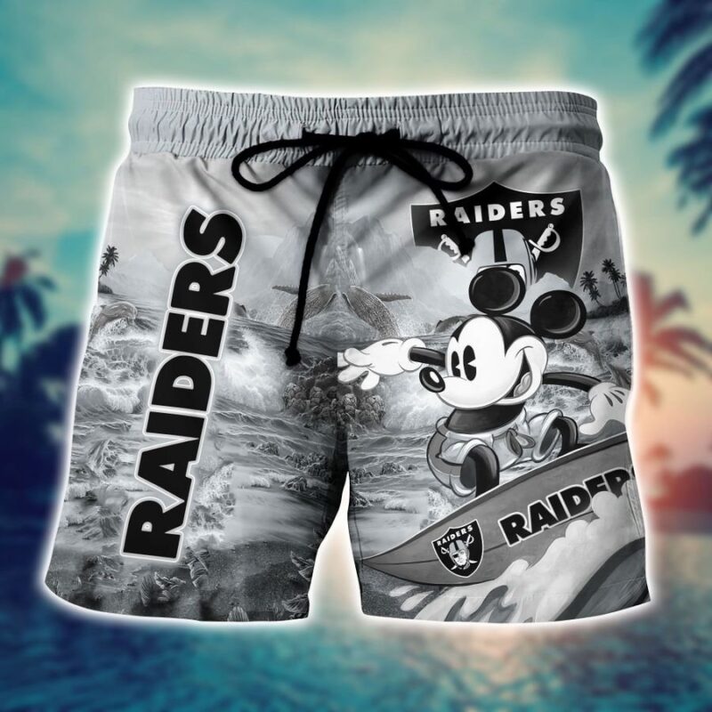 Raiders summer beach shorts sport for men trending - Raidersfanworld.com
