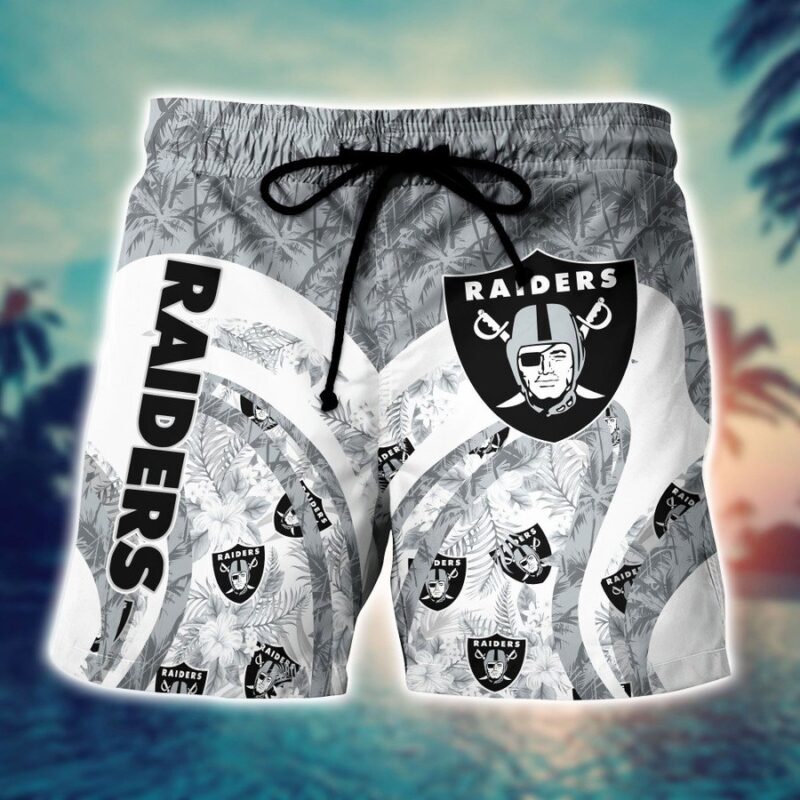 Raiders summer beach shorts sport for mens - Raidersfanworld.com