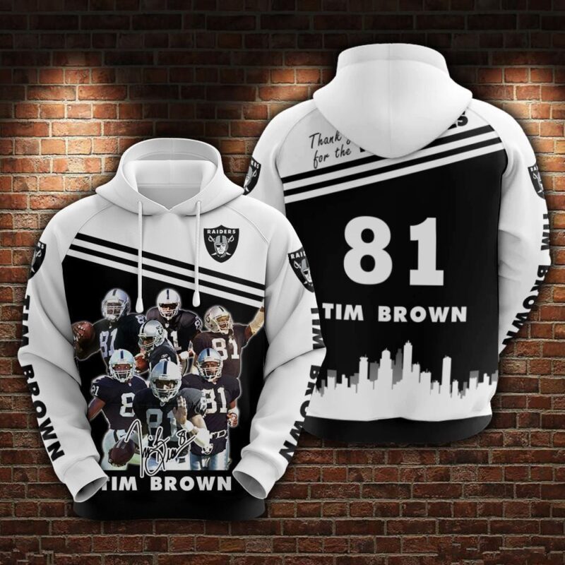 Tim Brown - Las Vegas Raiders Limited Hoodie 742 - Raidersfanworld.com