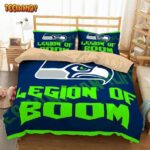 3d Seattle Seahawks Duvet Cover Bedding Set