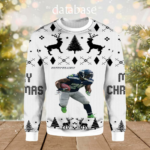 Marshawn Lynch Seattle Seahawks Ugly Christmas Sweater