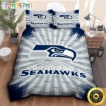 NFL Seattle Seahawks Grey Navy Bedding Set