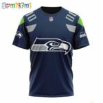 NFL Seattle Seahawks T-Shirt 2024 Personalized Name And Number Unisex T-Shirt