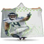 Seattle Seahawks Bobby Wagner1 3D Full Printing v1 Hooded Blanket