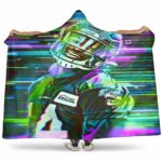 Seattle Seahawks DK Metcalf2 3D Full Printing v1 Hooded Blanket