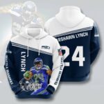 Seattle Seahawks Marshawn Lynch 3D Hoodie All Over Printed