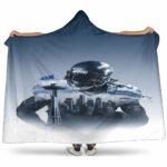 Seattle Seahawks Marshawn Lynch1 3D Full Printing v1 Hooded Blanket