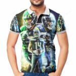 Seattle Seahawks Players3 3D All Over Print Polo Shirt