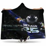 Seattle Seahawks Richard Sherman1 3D Full Printing v1 Hooded Blanket