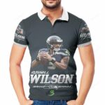 Seattle Seahawks Russell Wilson14 3D All Over Print Polo Shirt