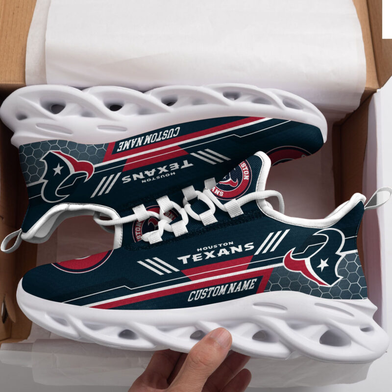 Houston Texans Custom Personalized Max Soul Sneakers Running Sports Shoes For Men Women Football Fanfootball Fan