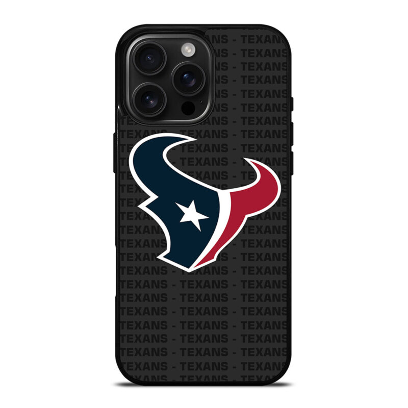 HOUSTON TEXANS FOOTBALL TEXT iPhone 16 Pro Max Case Cover