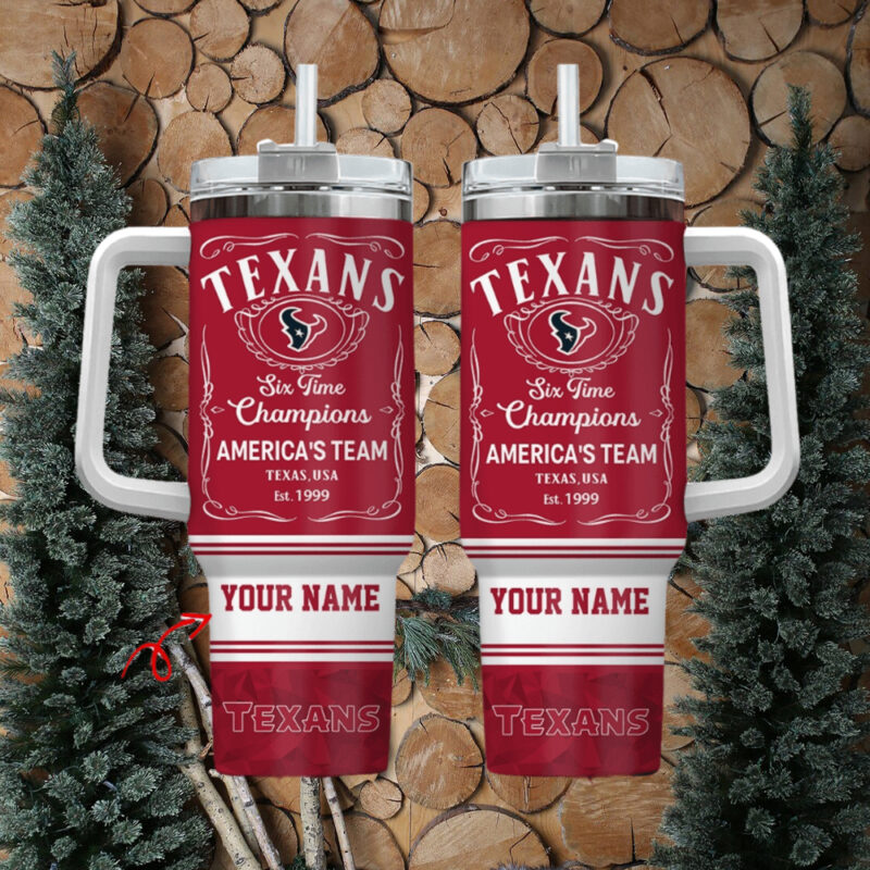Houston Texans NFL Custom Stanley Cup 40 oz 30 oz Tumbler With Handle | StormMerch
