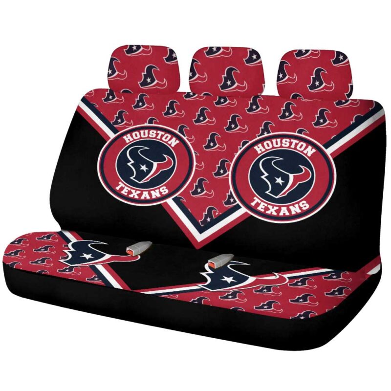 Houston Texans Car Back Seat Cover Custom Car Accessories For Fans