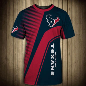 NFL T shirt For Sale 3D Custom Houston Texans T shirts Cheap For Fans