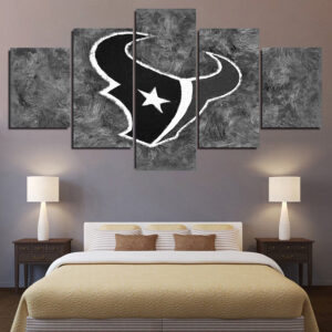 Houston Texans Art 5 Piece Canvas Art Wall Decor - Canvas Prints Artwork