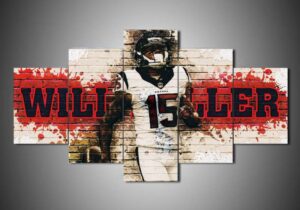 Houston Texans – Will Fuller – Sport 5 Panel Canvas Art Wall Decor