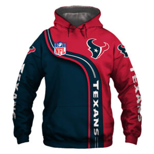 Houston Texans Hoodie 3D Cute Zip Hoodie Pullover Gift for Fans - Bluefink