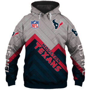 Houston Texans Hoodie 3D Zip Hoodie Pullover Size S-5Xl - Bluefink