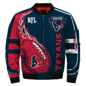 Houston Texans bomber jacket winter coat gift for men - Bluefink
