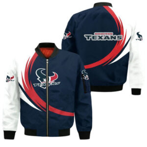 Houston Texans Bomber Jacket graphic curve - Bluefink