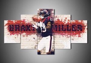 Houston Texans – Braxton Miller – Sport 5 Panel Canvas Art Wall Decor