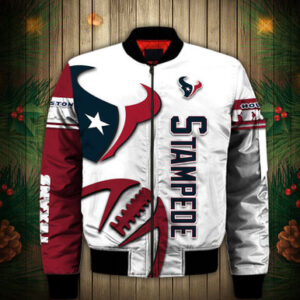 Houston Texans Bomber jacket Graphic balls gift for fans - Bluefink