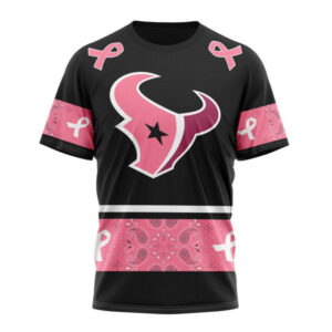 Men's Houston Texans T shirts - Breast Cancer