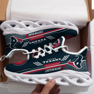 Houston Texans Custom Personalized Max Soul Sneakers Running Sports Shoes For Men Women Football Fanfootball Fan