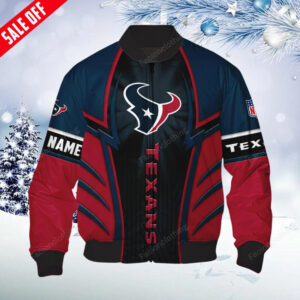 Sportswearmerch Houston Texans NFL Personalized Bomber Jacket For Fan - Sportswearmerch